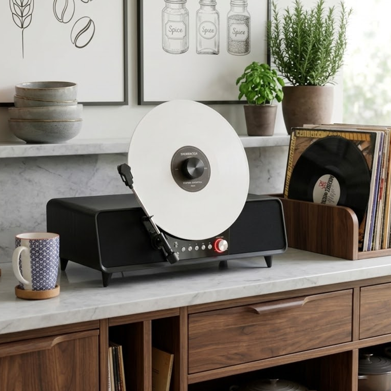 Steepletone Shoreditch Vertical Fully Automatic Bluetooth Record Player
